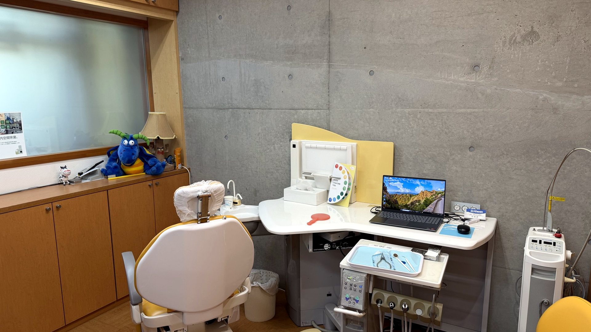 きたやま矯正歯科の個室タイプの診療室